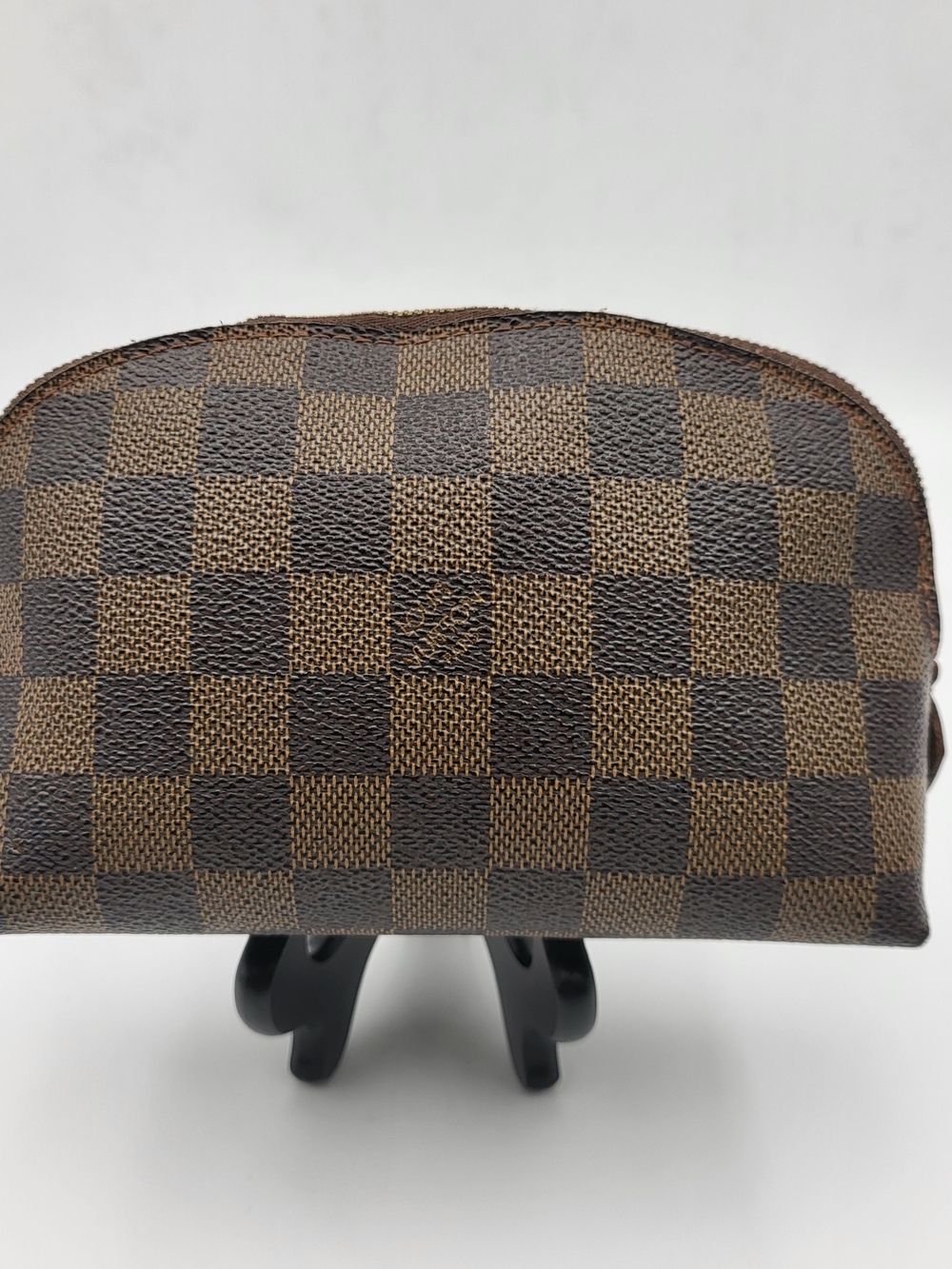 Louis Vuitton Damier Ebene Canvas Cosmetic Small Pouch..Authentic...